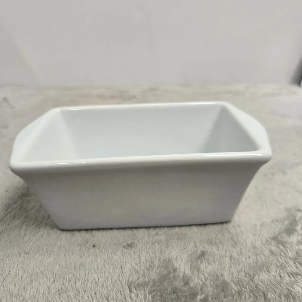 Royal Norfolk Harvest Mini Loaf Pan 5in Fresh Picked Apples Red Truck Ceramic